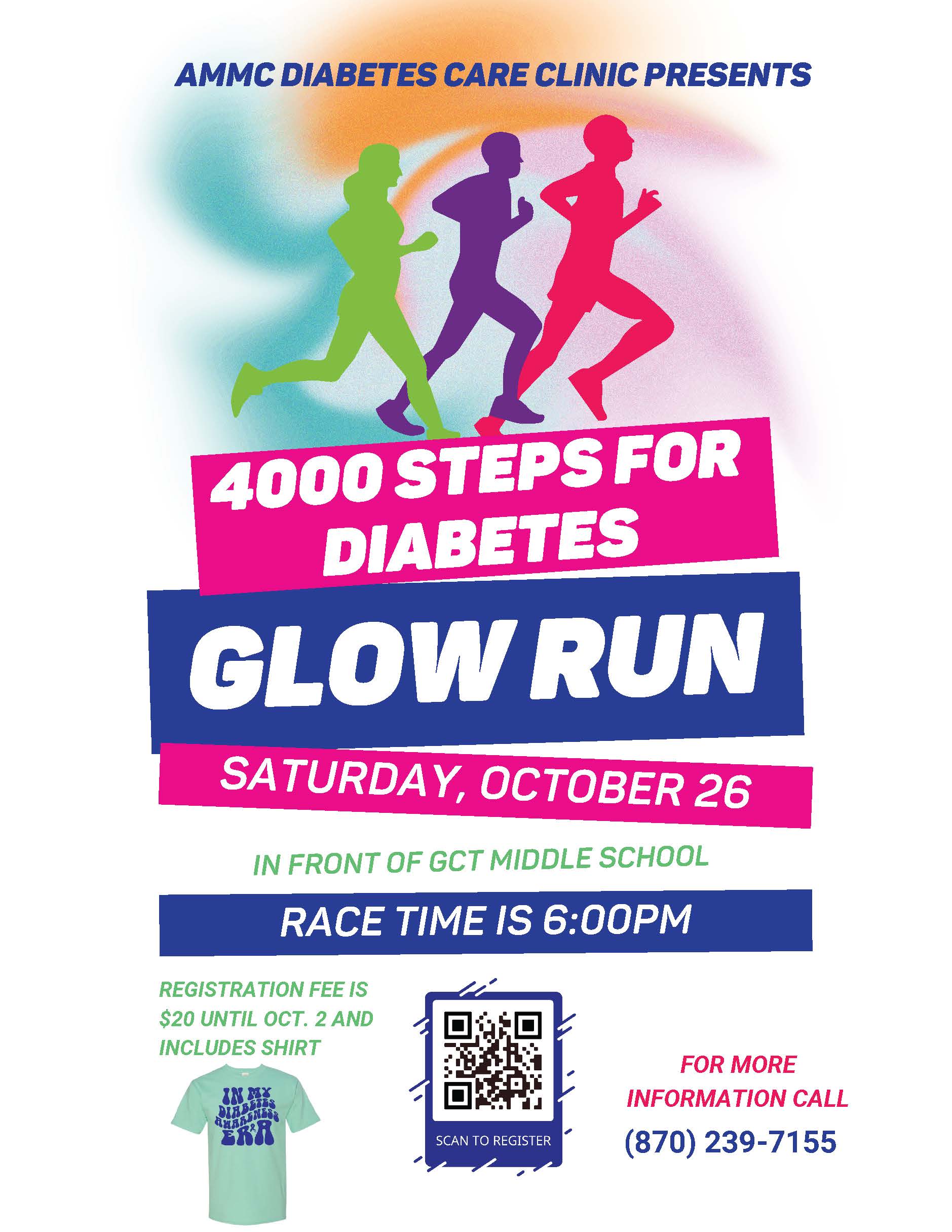 Glow run flyer